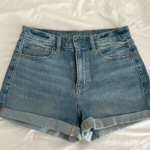 American Eagle High Waisted Stretch Medium/Light Was shorts - with Cuffed Bottom